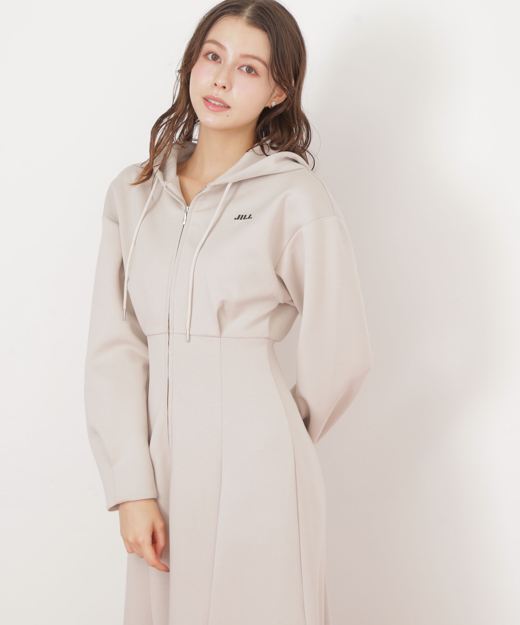  「ダイバーフーディーロングワンピース」|ワンピース|