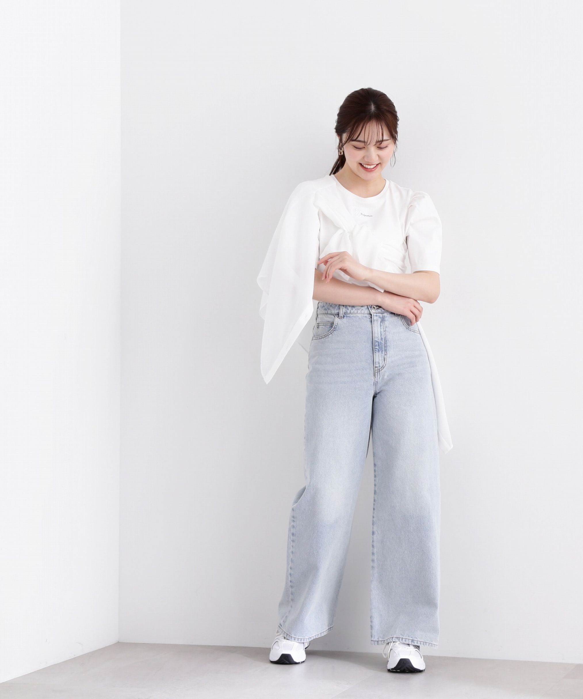 PROPORTION BODY DRESSING「ワイドデニムパンツ 新色カラー：ブルー」|その他|