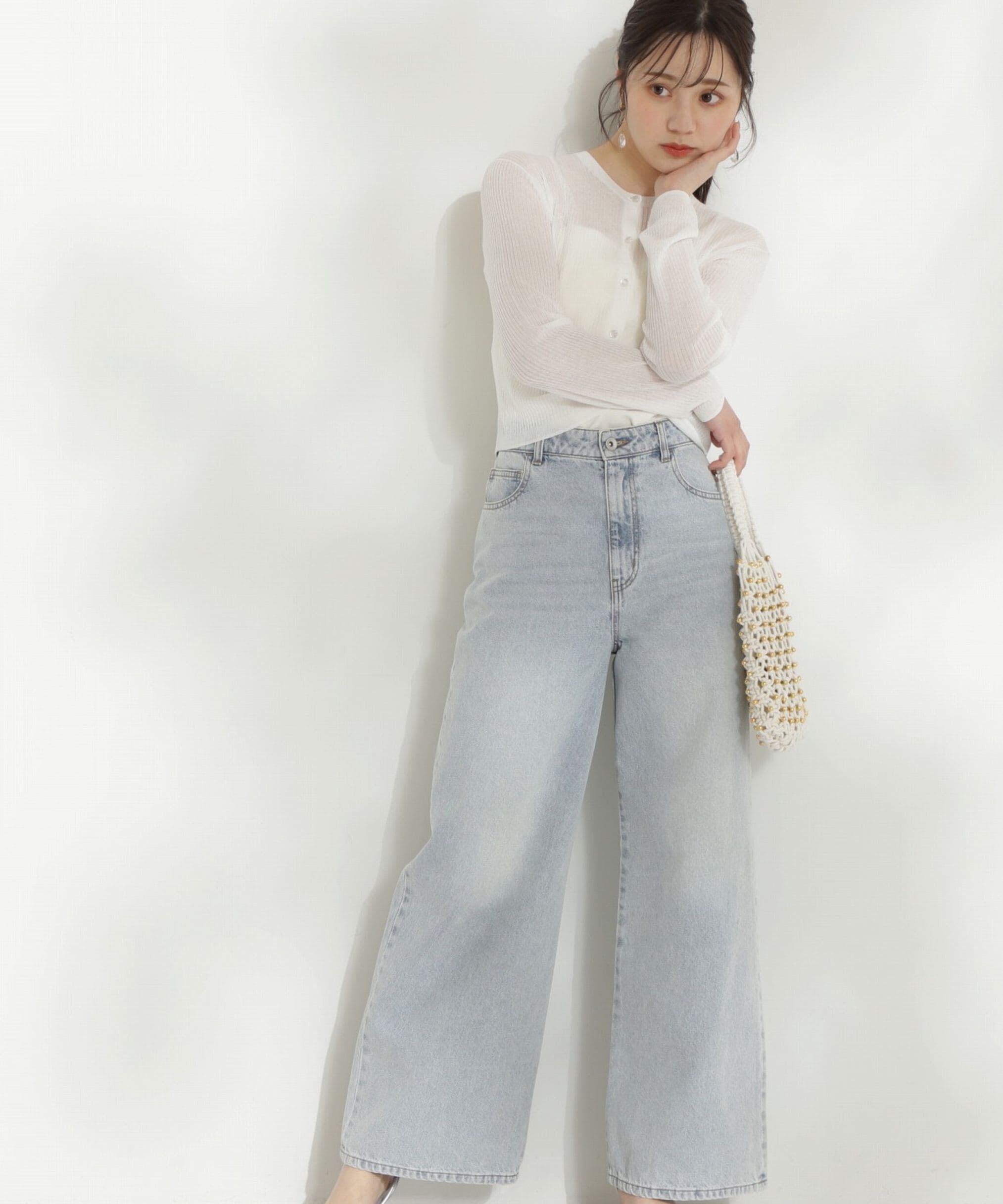 PROPORTION BODY DRESSING「ワイドデニムパンツ 新色カラー：ブルー」|その他|