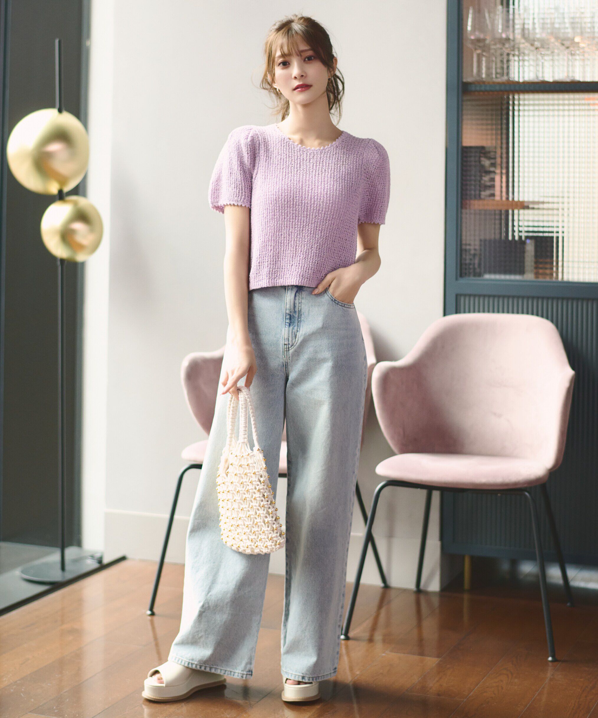 PROPORTION BODY DRESSING「ワイドデニムパンツ 新色カラー：ブルー」|その他|