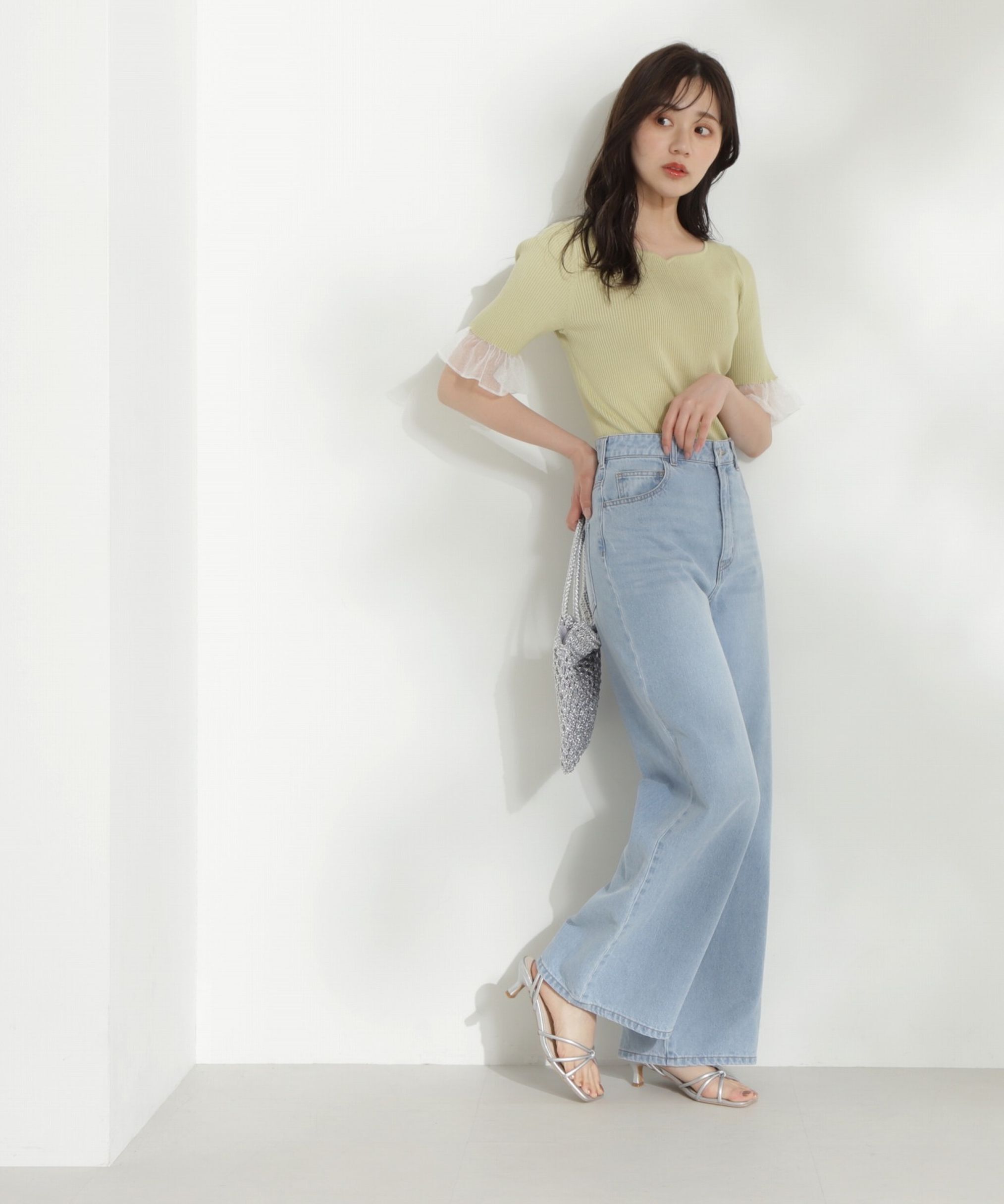 PROPORTION BODY DRESSING「ワイドデニムパンツ 新色カラー：ブルー」|その他|