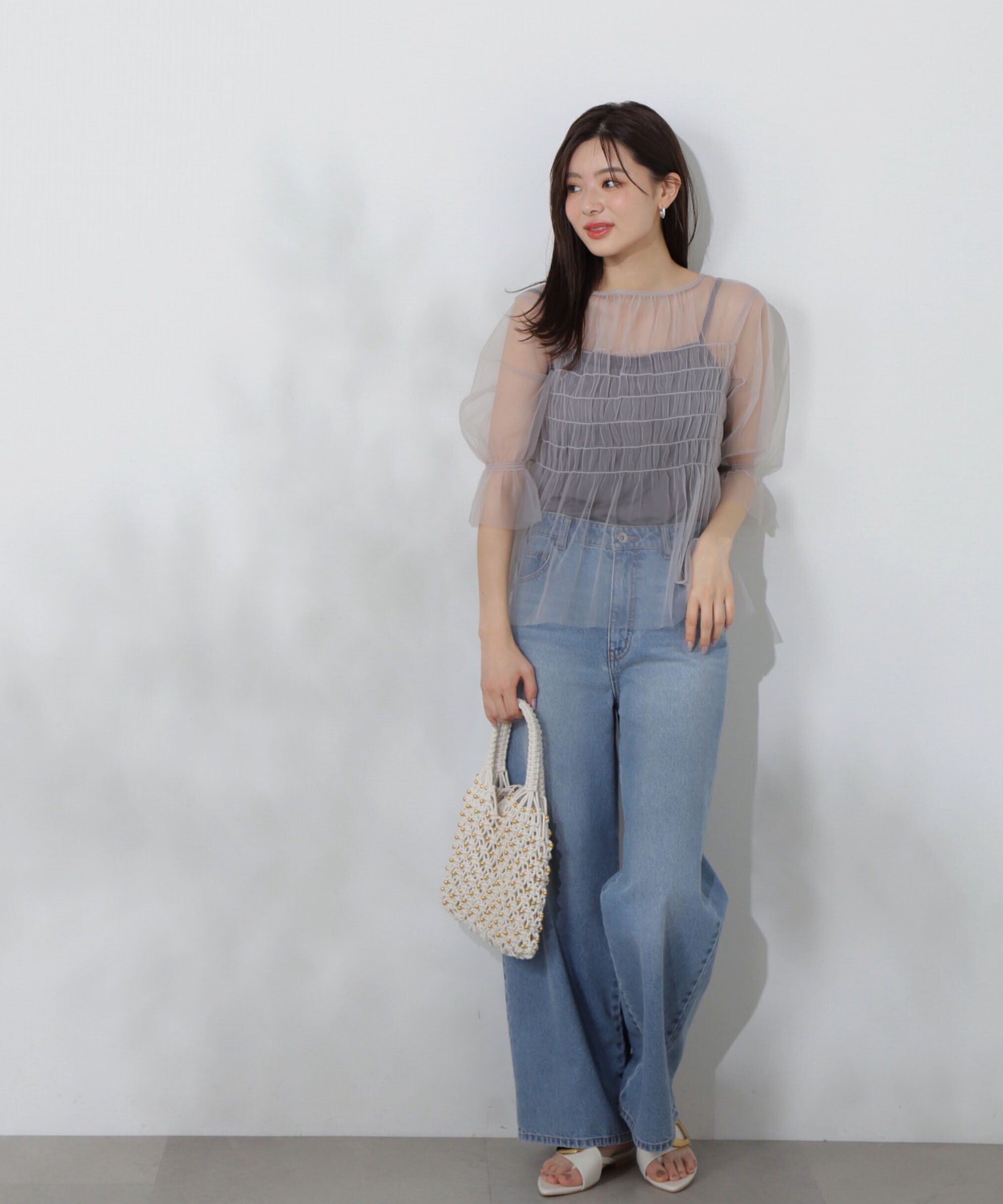 PROPORTION BODY DRESSING「ワイドデニムパンツ 新色カラー：ブルー」|その他|