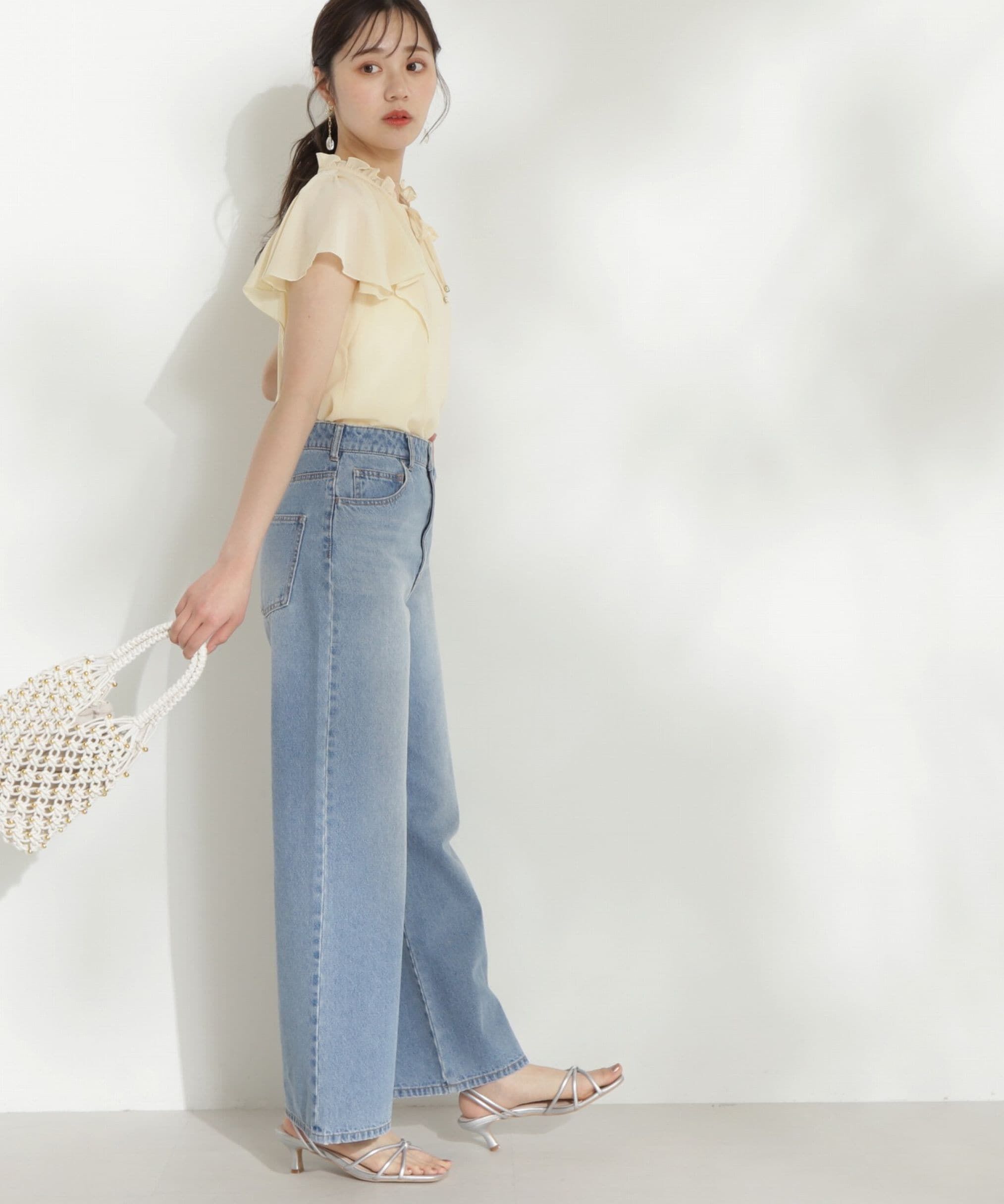 PROPORTION BODY DRESSING「ワイドデニムパンツ 新色カラー：ブルー」|その他|