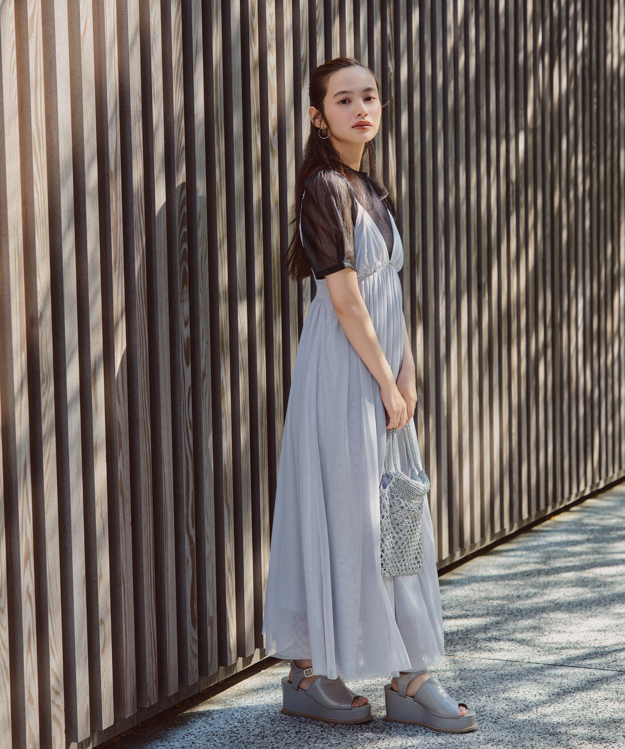 PROPORTION BODY DRESSING「チュールキャミワンピース」|ワンピース|