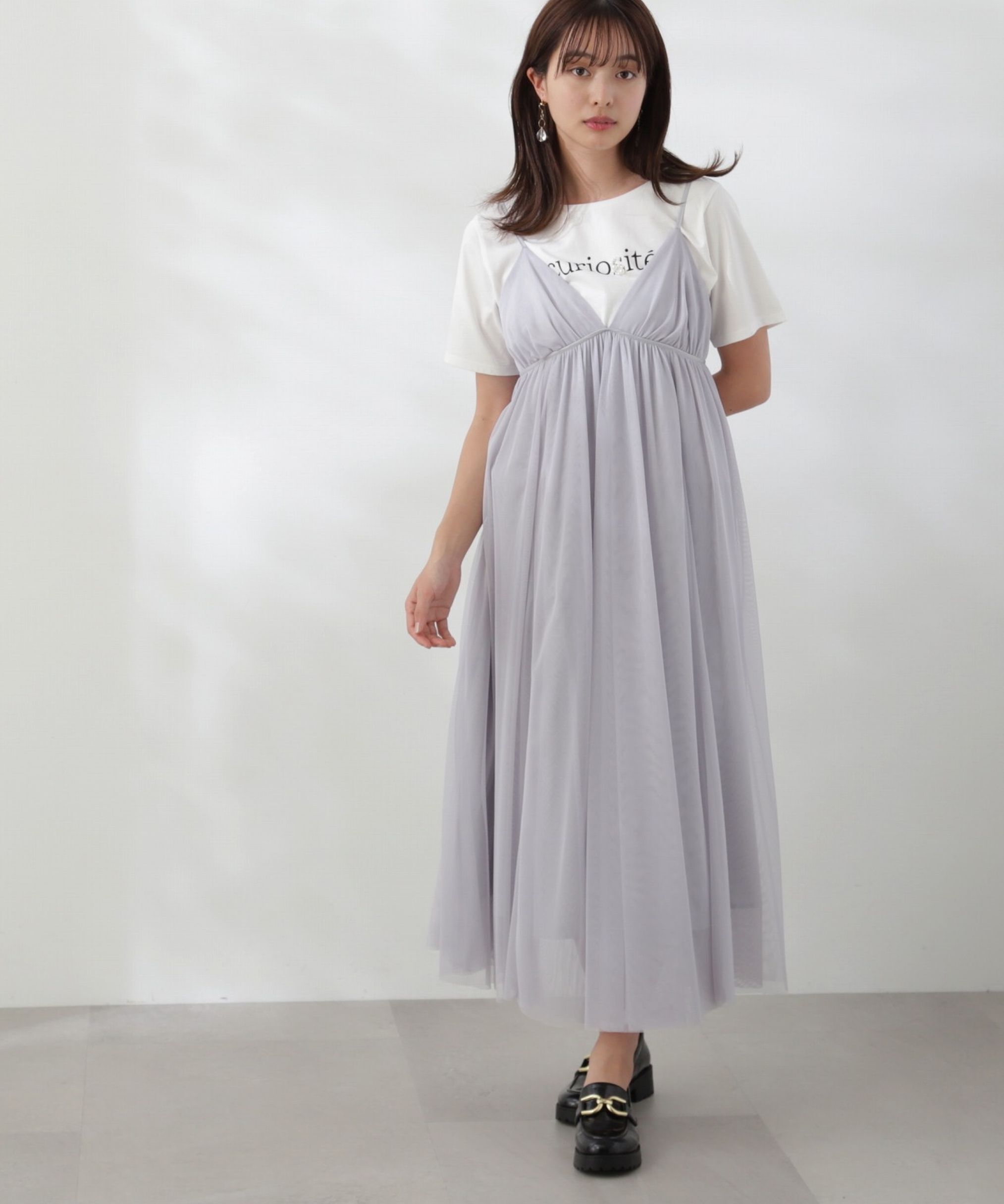 PROPORTION BODY DRESSING「チュールキャミワンピース」|ワンピース|