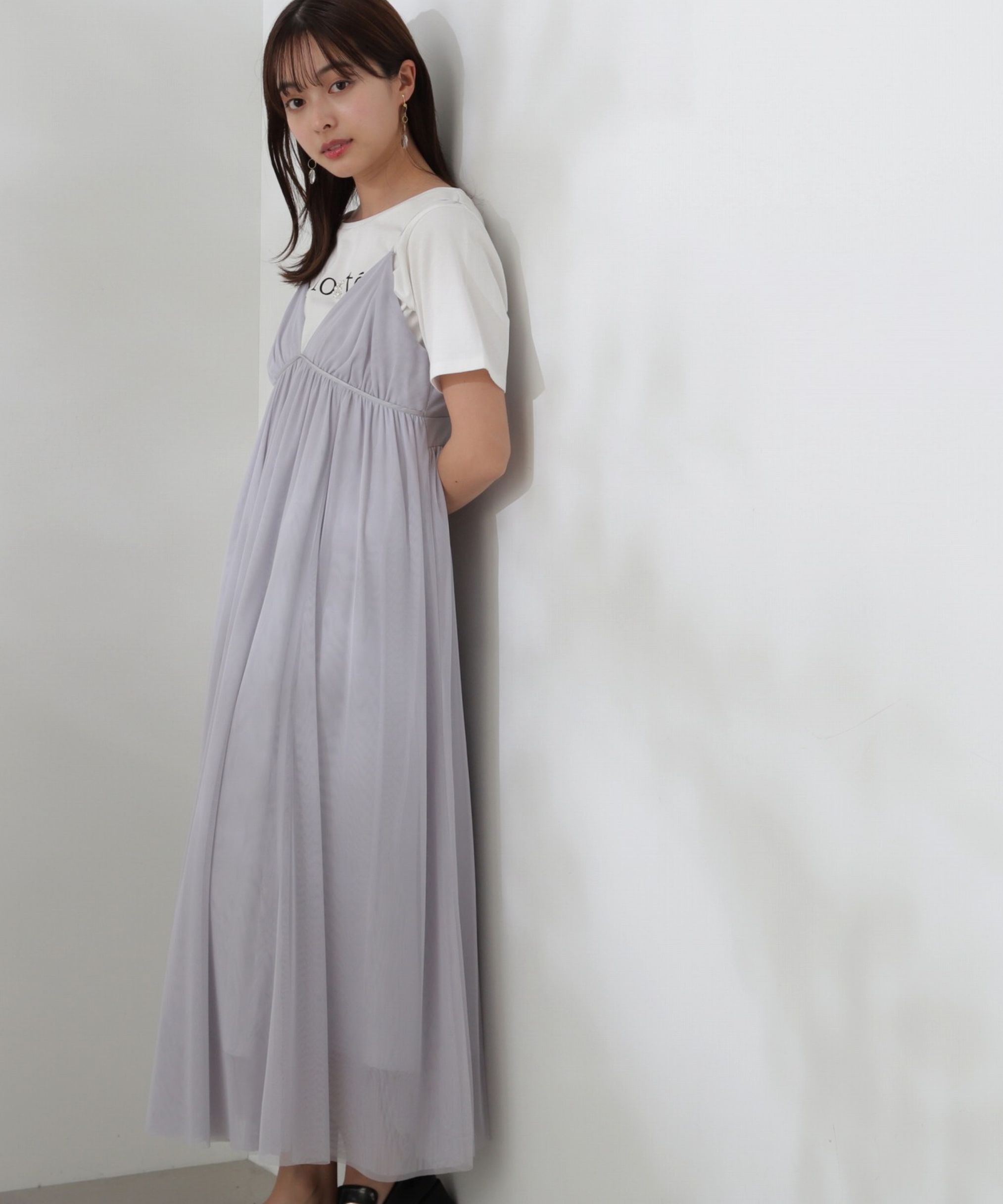 PROPORTION BODY DRESSING「チュールキャミワンピース」|ワンピース|