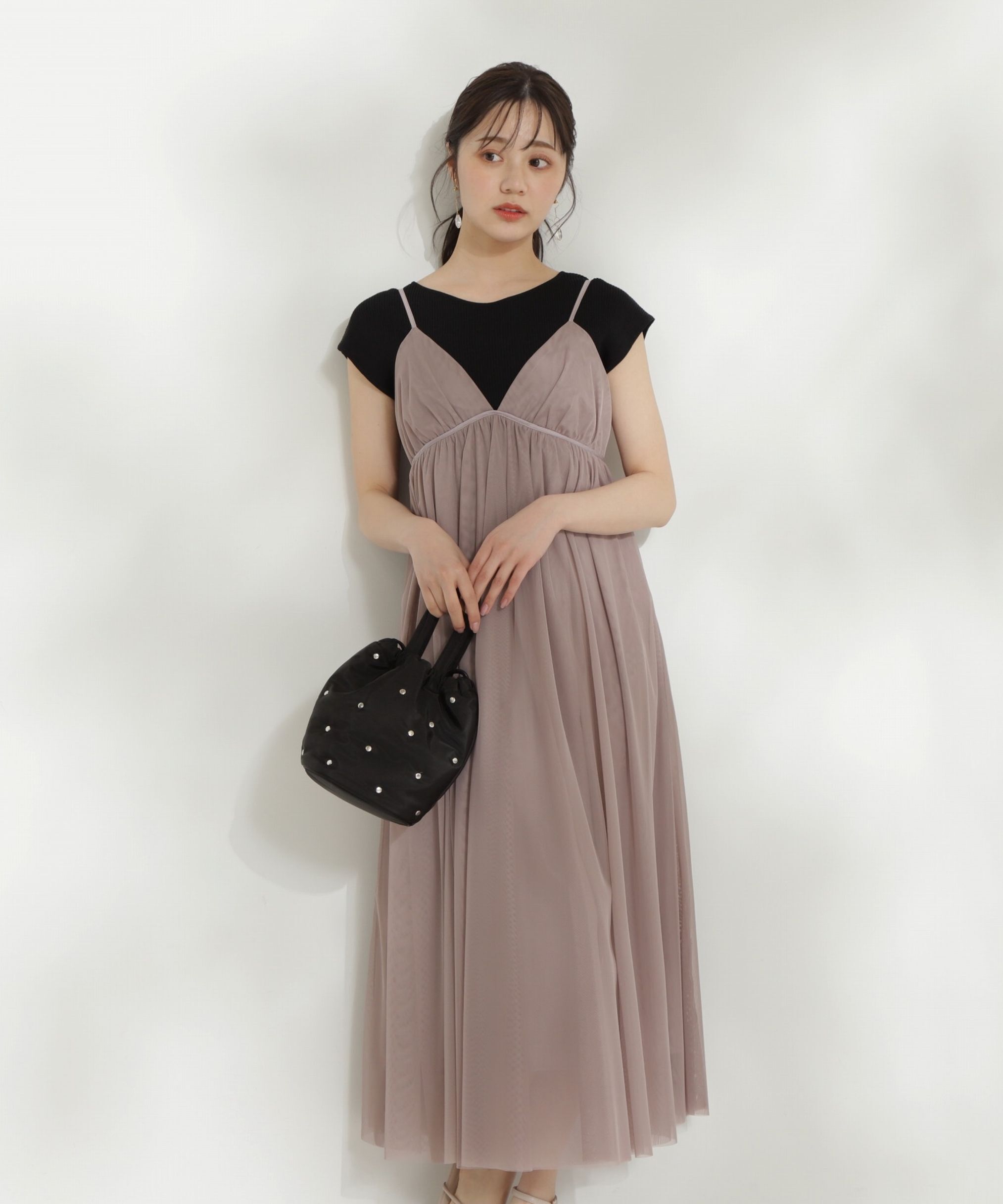 PROPORTION BODY DRESSING「チュールキャミワンピース」|ワンピース|