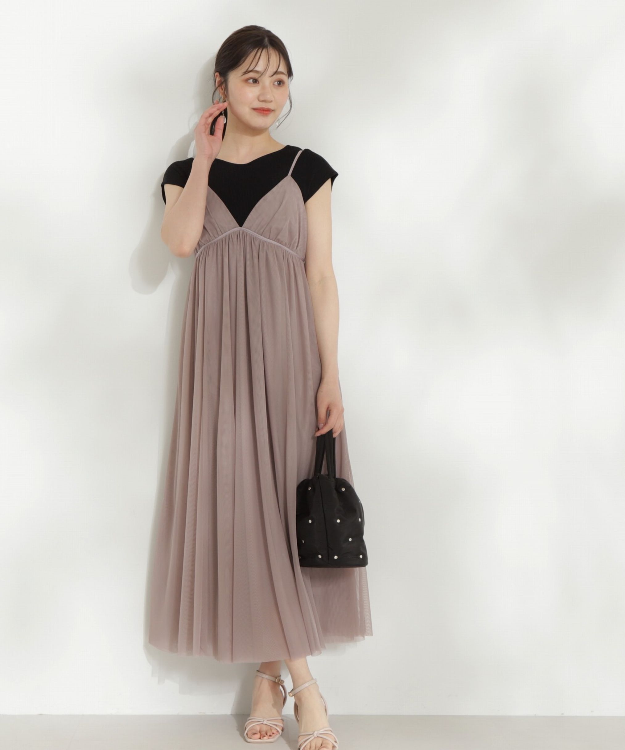 PROPORTION BODY DRESSING「チュールキャミワンピース」|ワンピース|