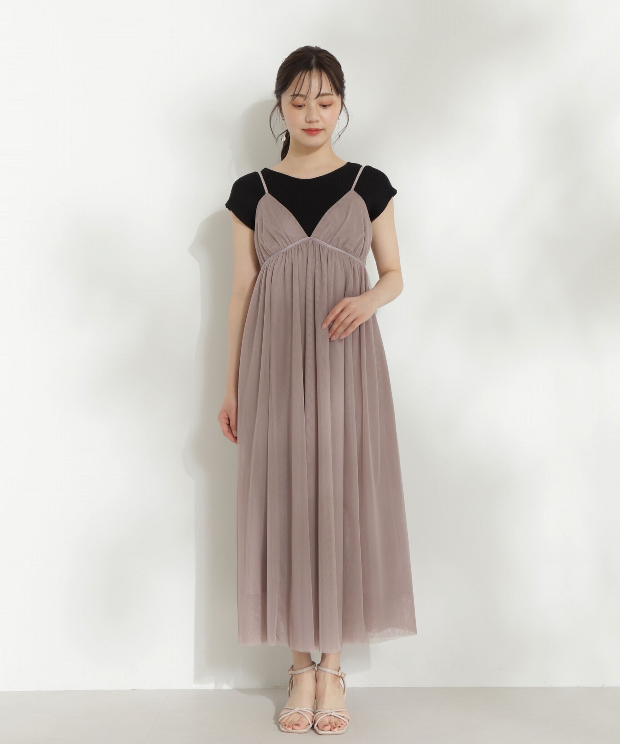 PROPORTION BODY DRESSING「チュールキャミワンピース」|ワンピース|