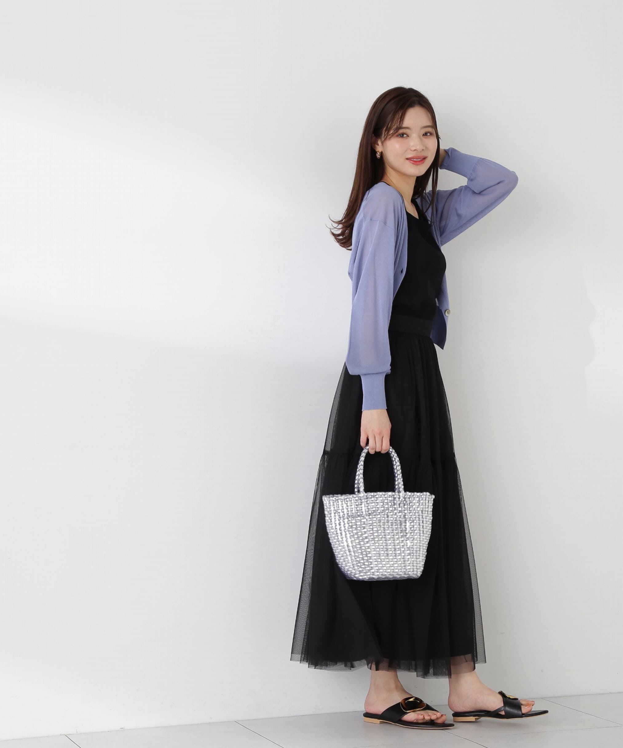 PROPORTION BODY DRESSING「ティアードチュールスカート　 WEB限定カラー：グレー」|スカート|