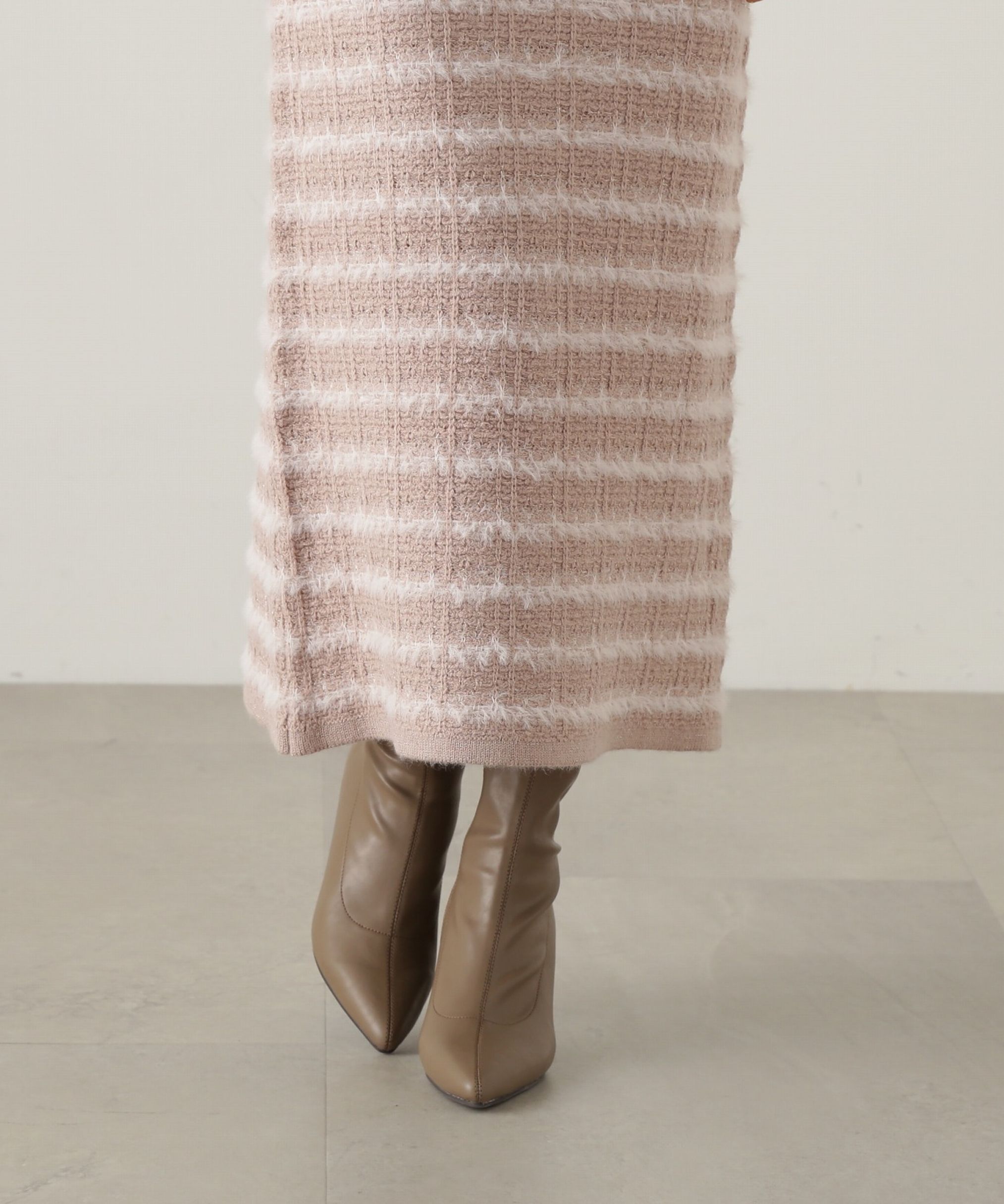 PROPORTION BODY DRESSING「ラメ入りフェザーツイード　24AWニットアップ」|ワンピース|