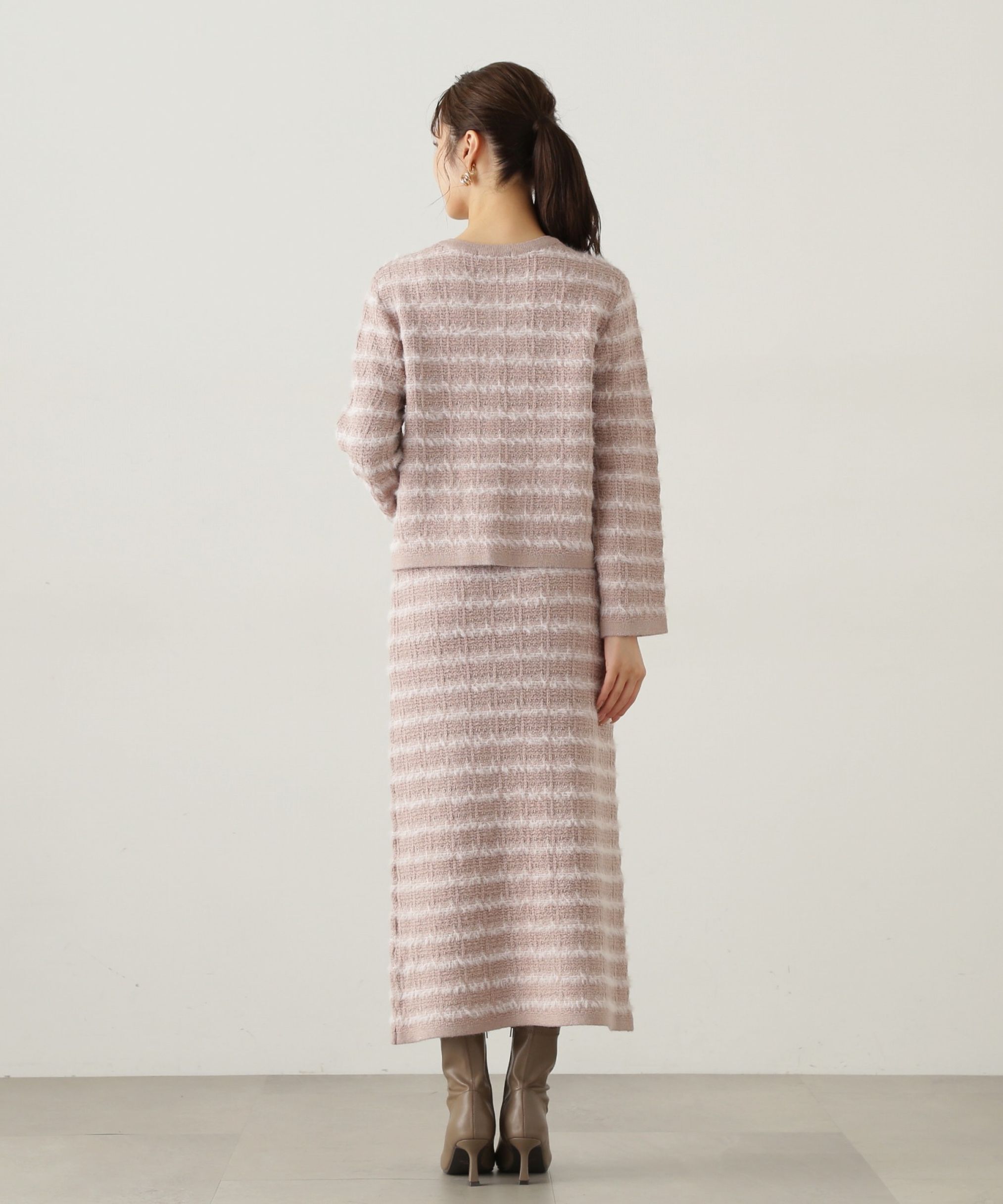 PROPORTION BODY DRESSING「ラメ入りフェザーツイード　24AWニットアップ」|ワンピース|