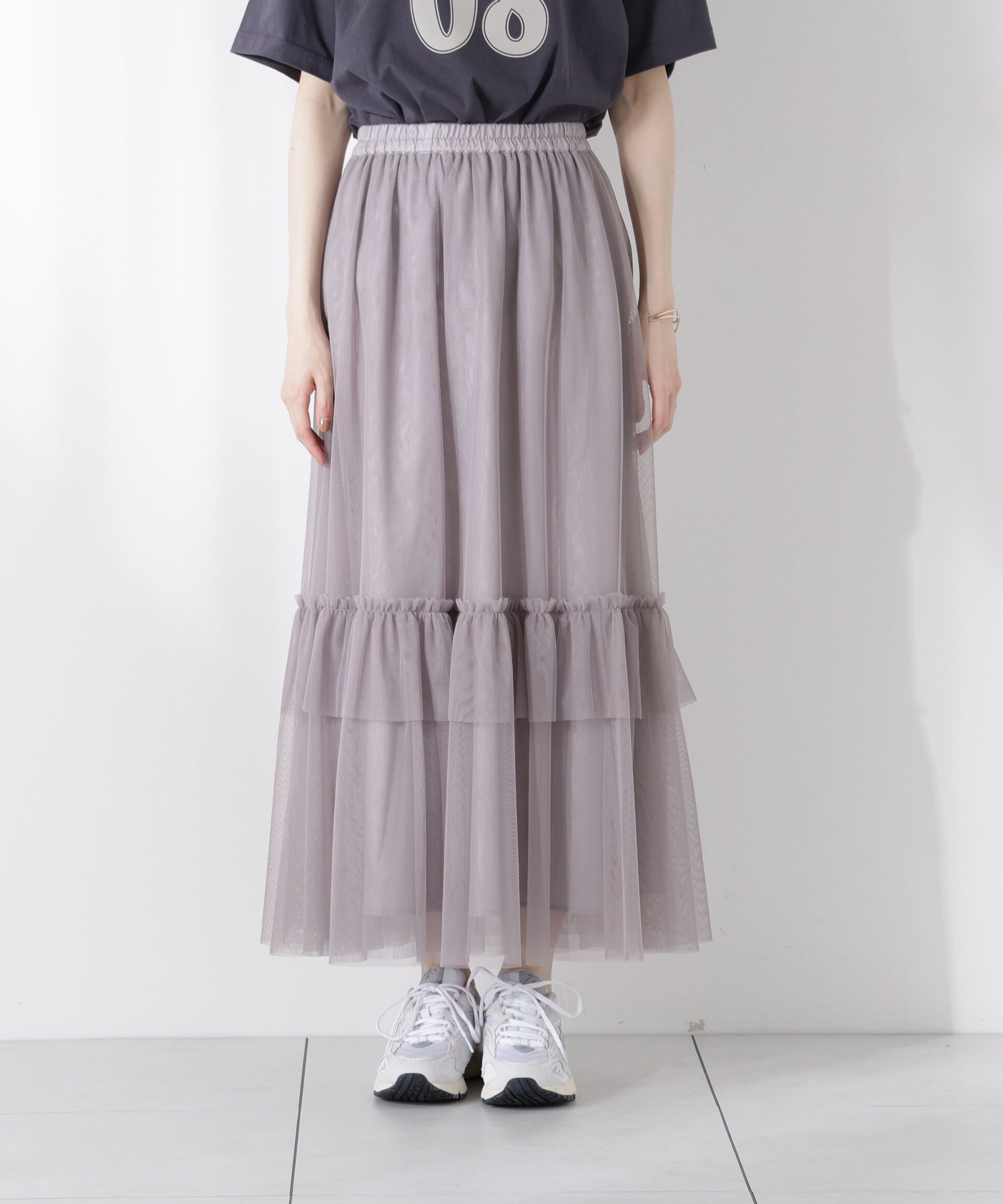 PROPORTION BODY DRESSING「チュールティアードスカート」|スカート|