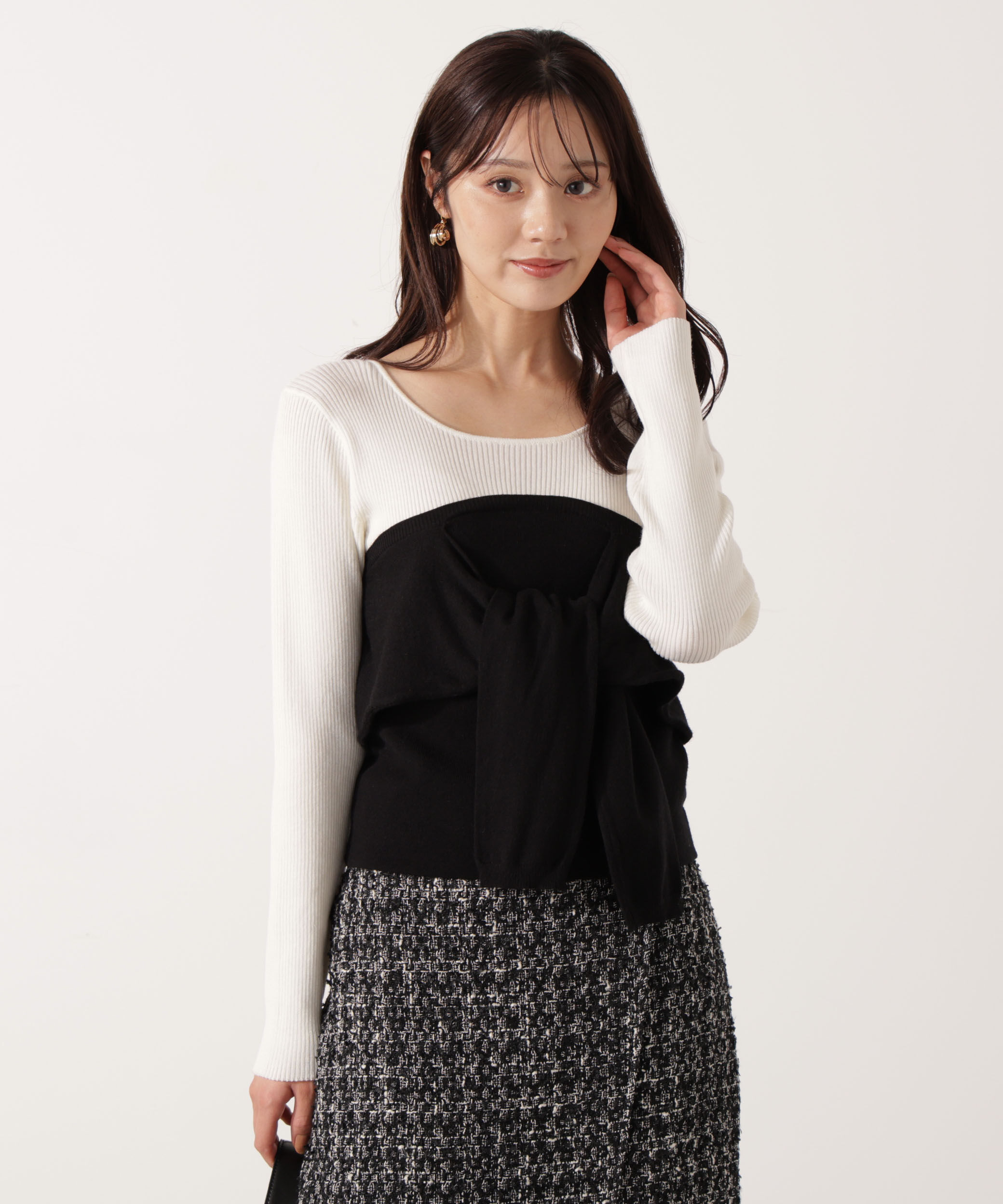 PROPORTION BODY DRESSING「レイヤード風ニット」|ニット・セーター|