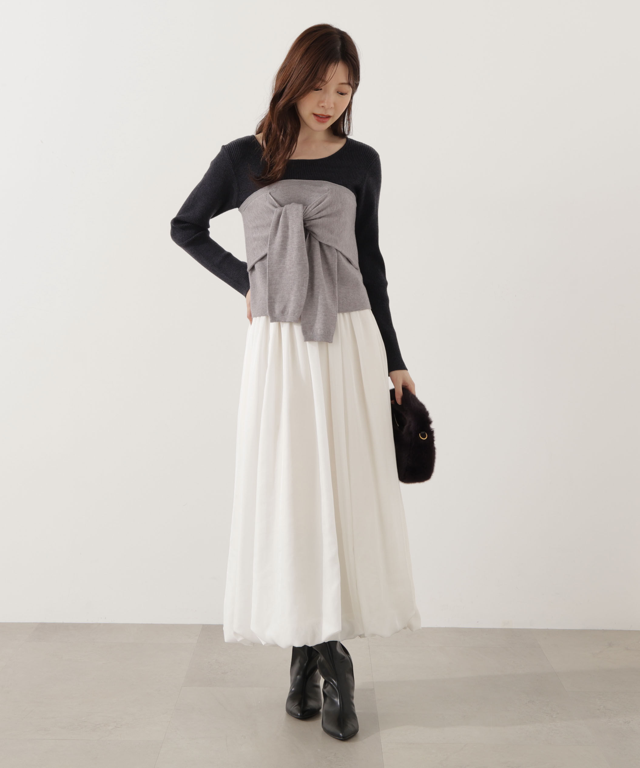 PROPORTION BODY DRESSING「レイヤード風ニット」|ニット・セーター|