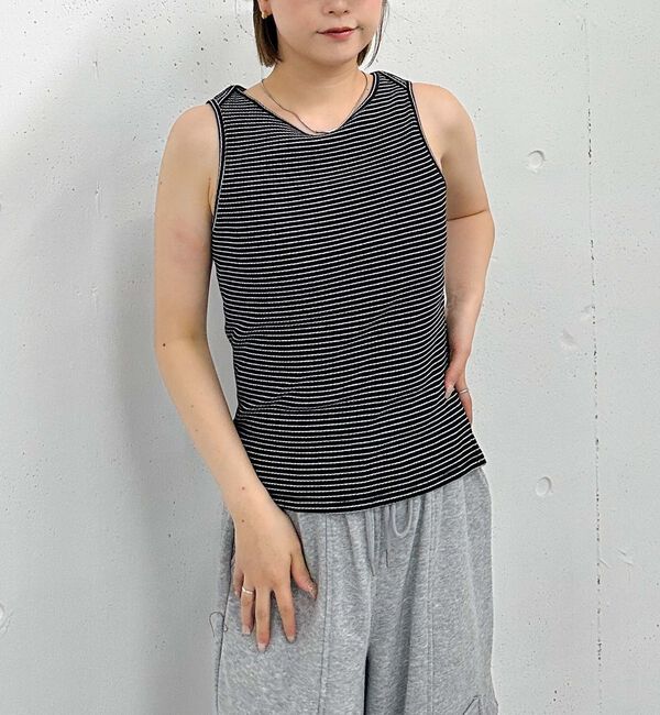 archives「&rsquo;アソートＢＤクロスネックタンク&rsquo;」|タンクトップ|WHITE/BLACK