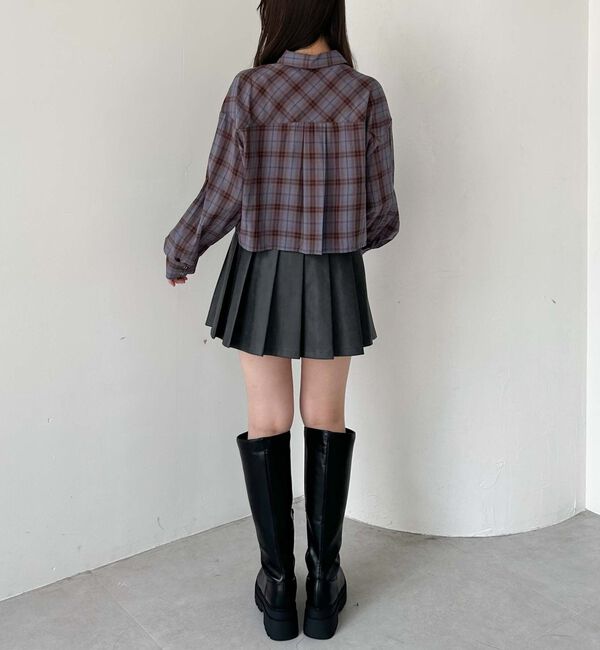 archives「チェックショートドロストシャツ」|シャツ・ブラウス|