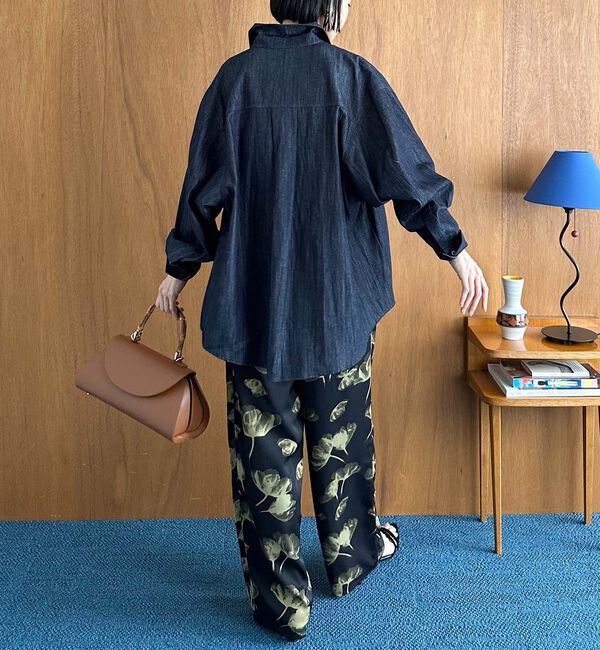 Doux archives「ボリュームスリーブデニムシャツ」|シャツ・ブラウス|