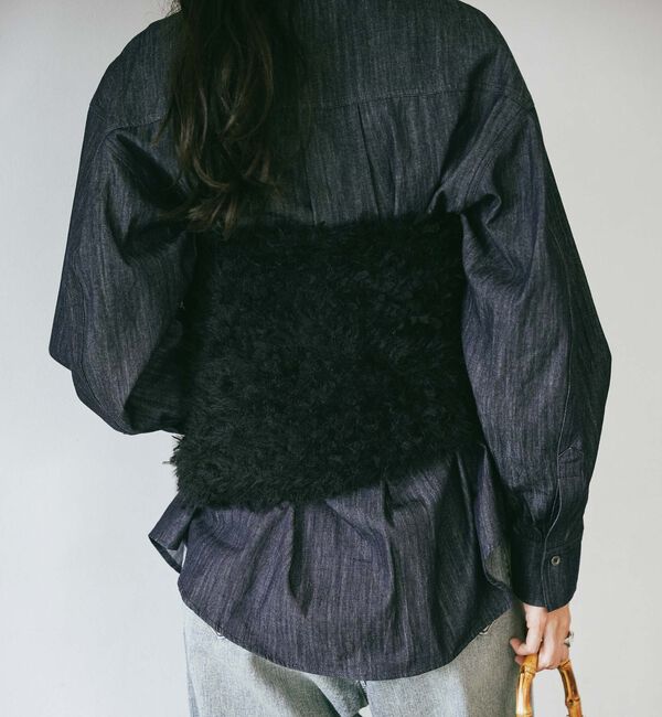 Doux archives「ボリュームスリーブデニムシャツ」|シャツ・ブラウス|