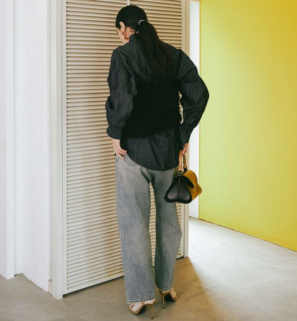 Doux archives「ボリュームスリーブデニムシャツ」|シャツ・ブラウス|