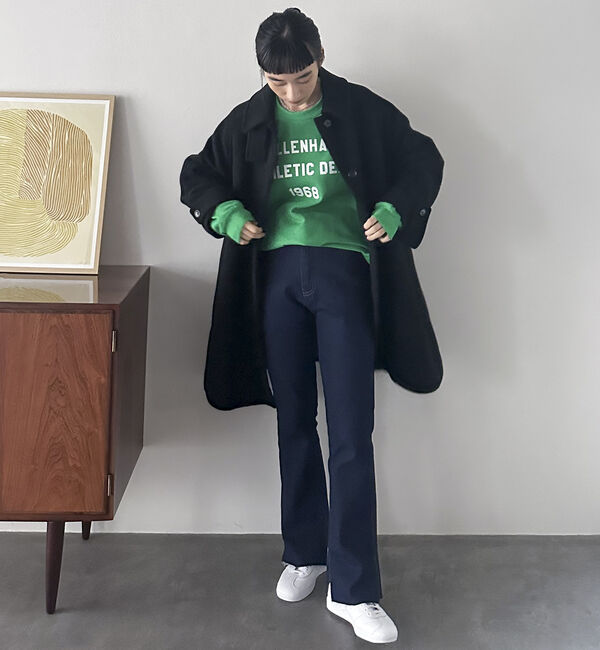 Doux archives「ステンカラーミドルコート」|ダッフルコート|