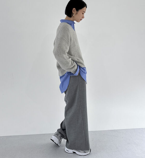 Doux archives「両面起毛発熱ワイドタックパンツ」|チノ|