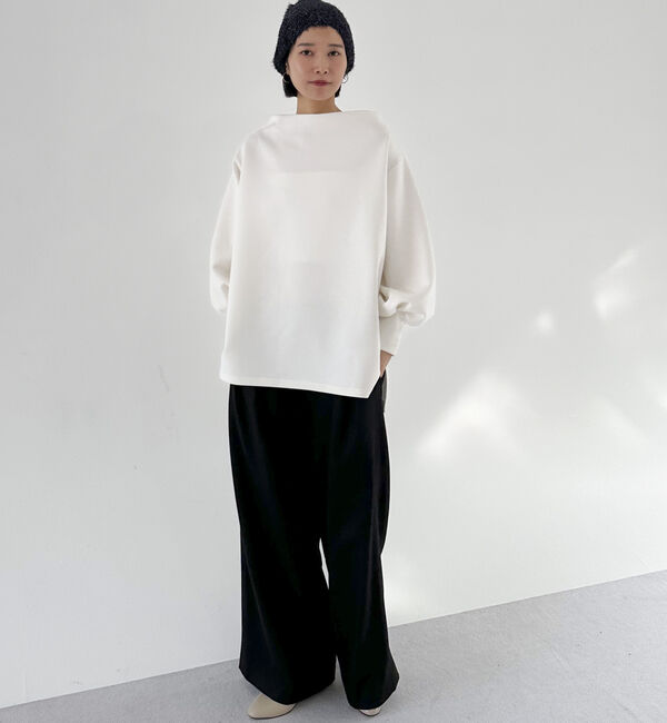 Doux archives「両面起毛発熱ワイドタックパンツ」|チノ|