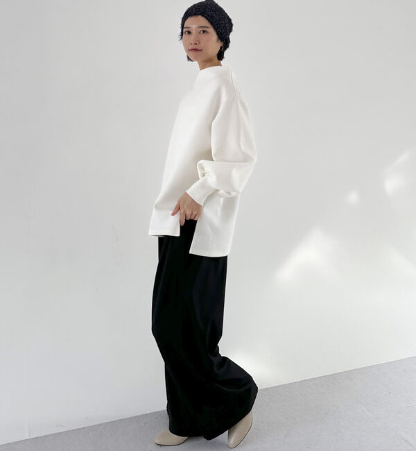 Doux archives「両面起毛発熱ワイドタックパンツ」|チノ|