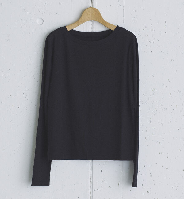 Doux archives「シアーリブロンＴｅｅ」|Tシャツ・カットソー|BLACK