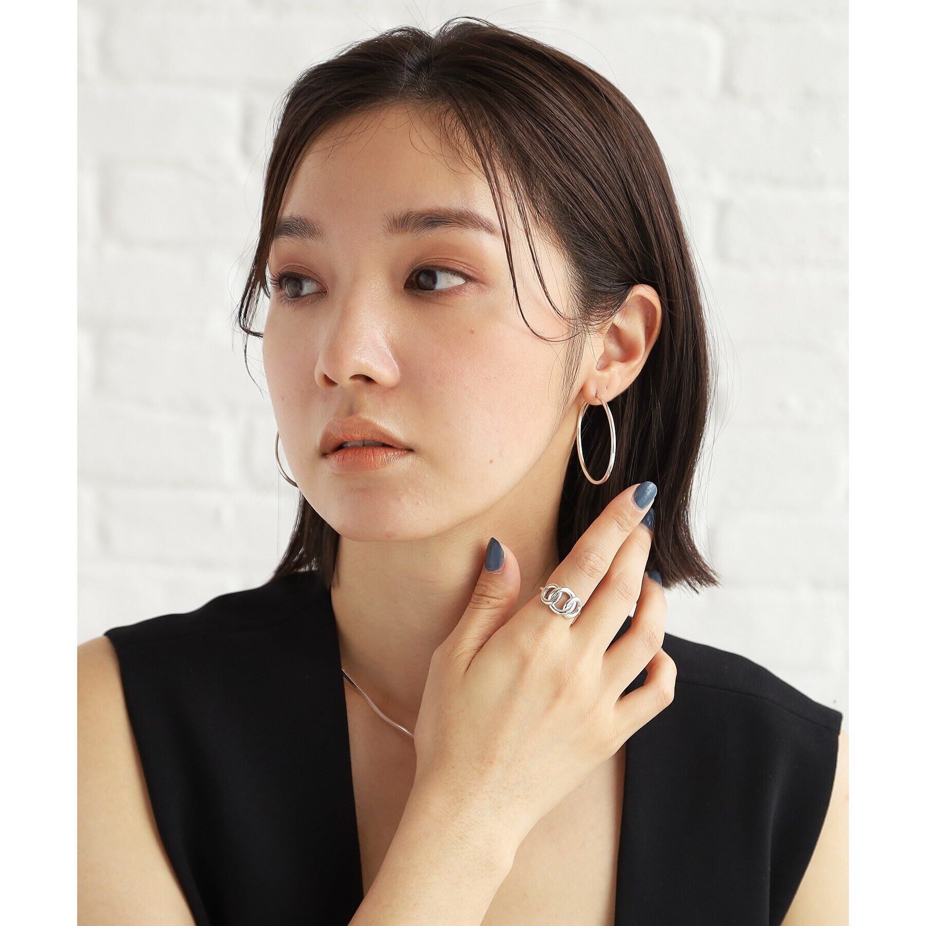 COCOSHNIK ONKITSCH「シルバー ラインリング トリプルサークル」|リング|