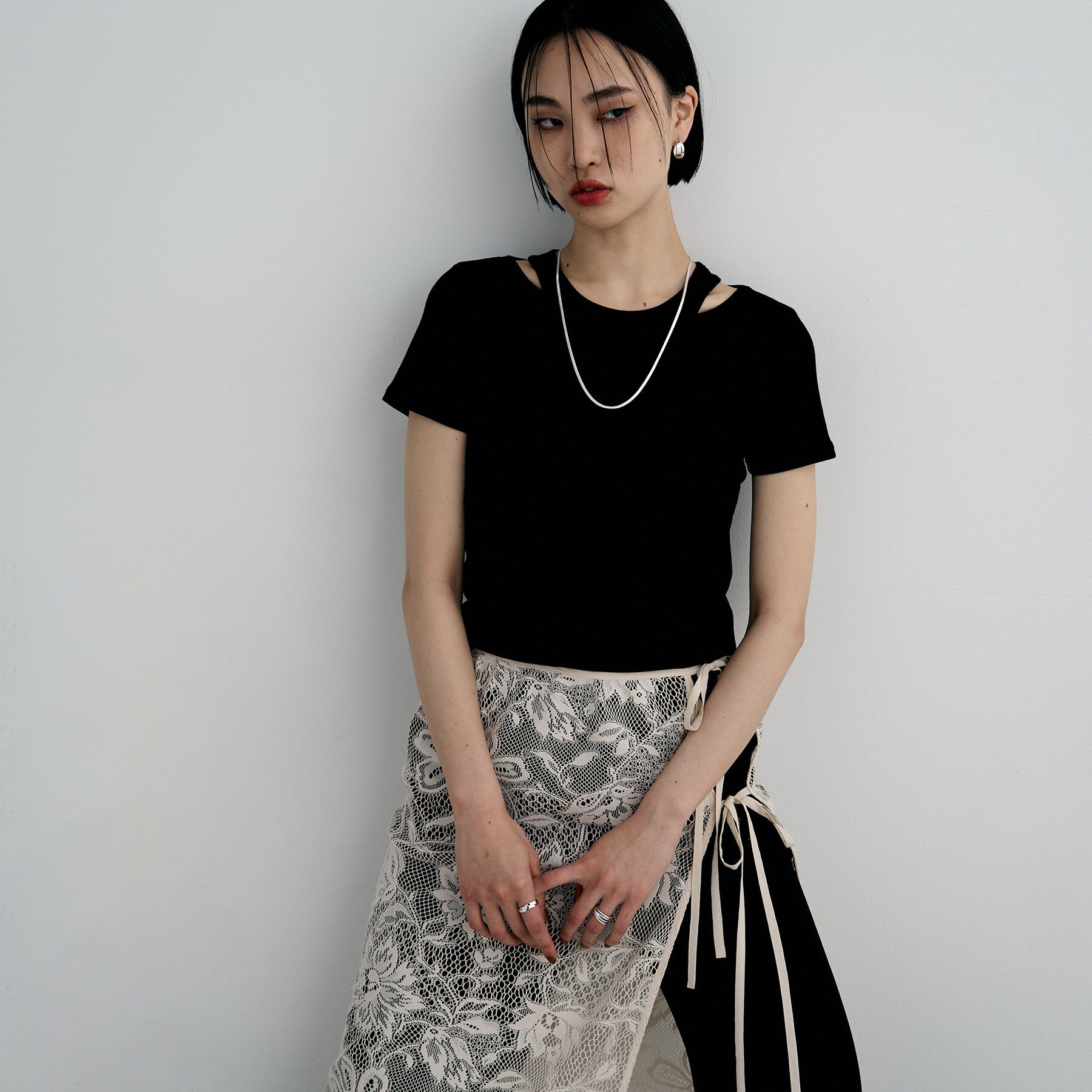 COCOSHNIK ONKITSCH「シルバー フラットブレイドリング」|リング|