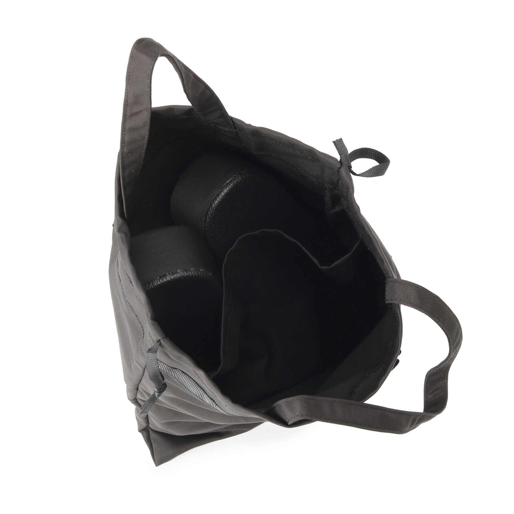 SHOO･LA･RUE「巾着トート付きヒールスリッパ」|ルームシューズ|