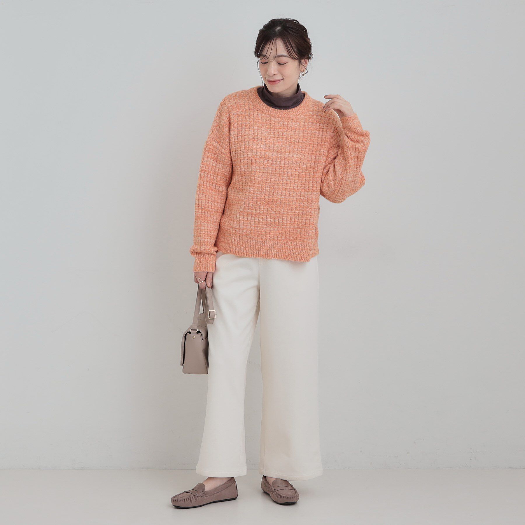 SHOO･LA･RUE「ミックスワッフルニット」|ニット・セーター|