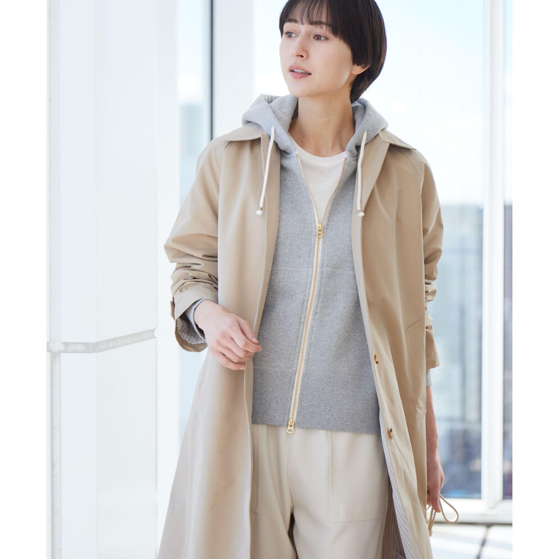 Dessin「【洗える】ステンカラーコート（S～L）」|ステンカラーコート|