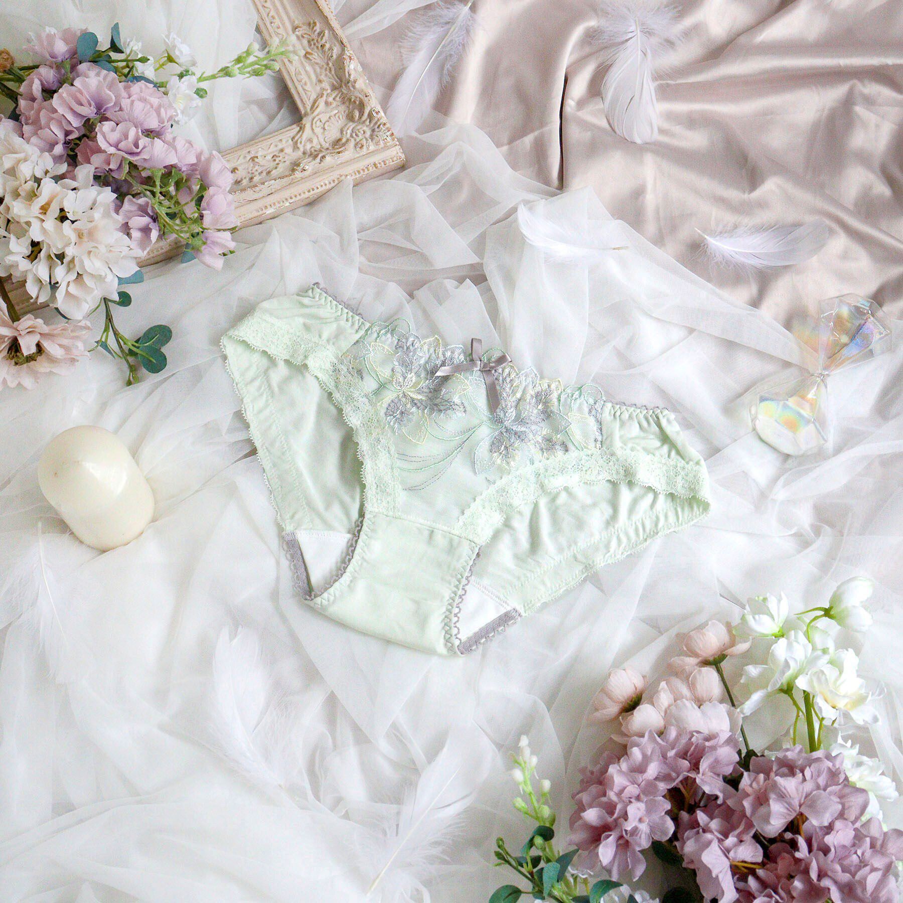 Risa Magli「ジェシカ サニタリーショーツ」|インナー|ミントグリーン(02