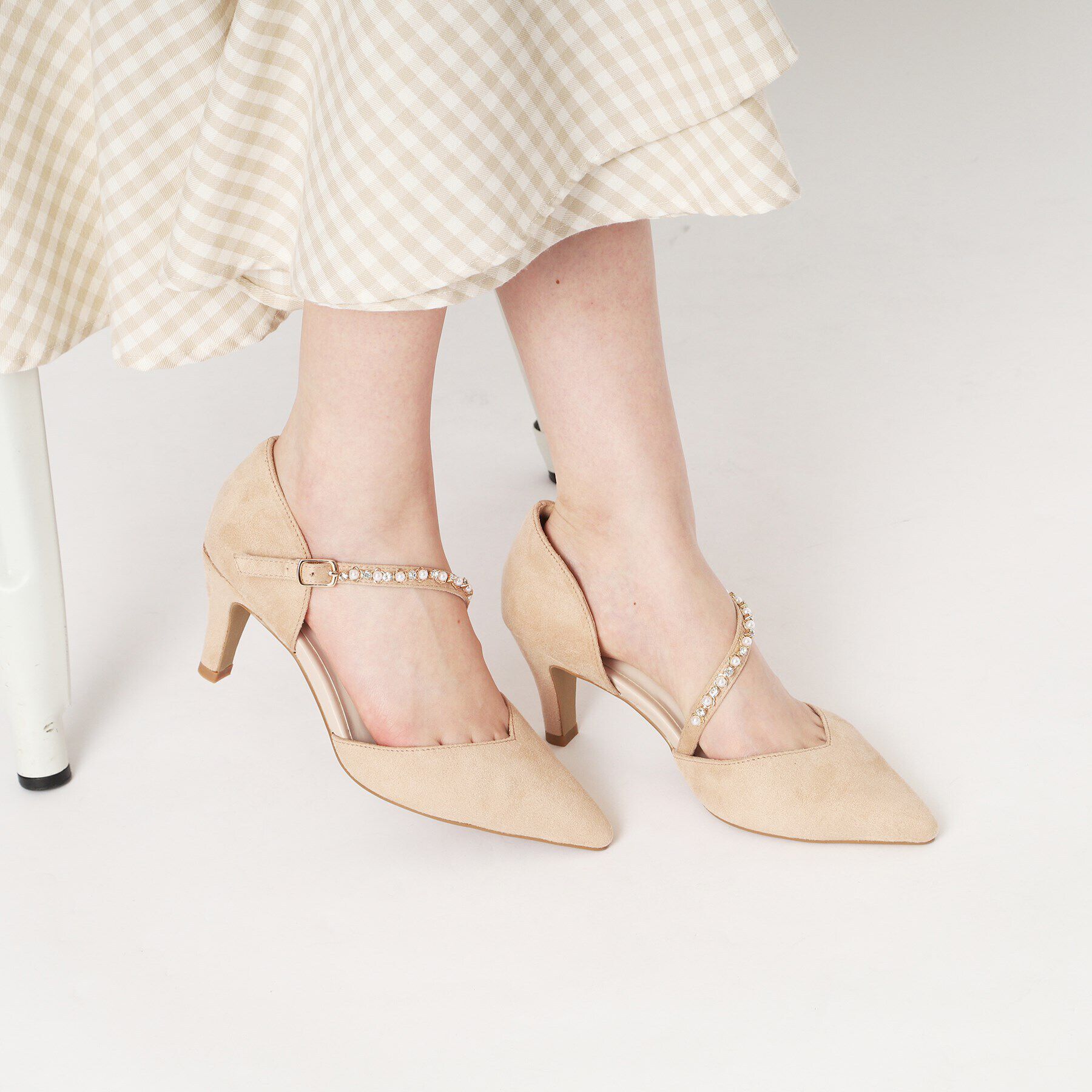 ESPERANZA「斜めストラップパンプス 結婚式二次会 パーティー 24SS」|パンプス|