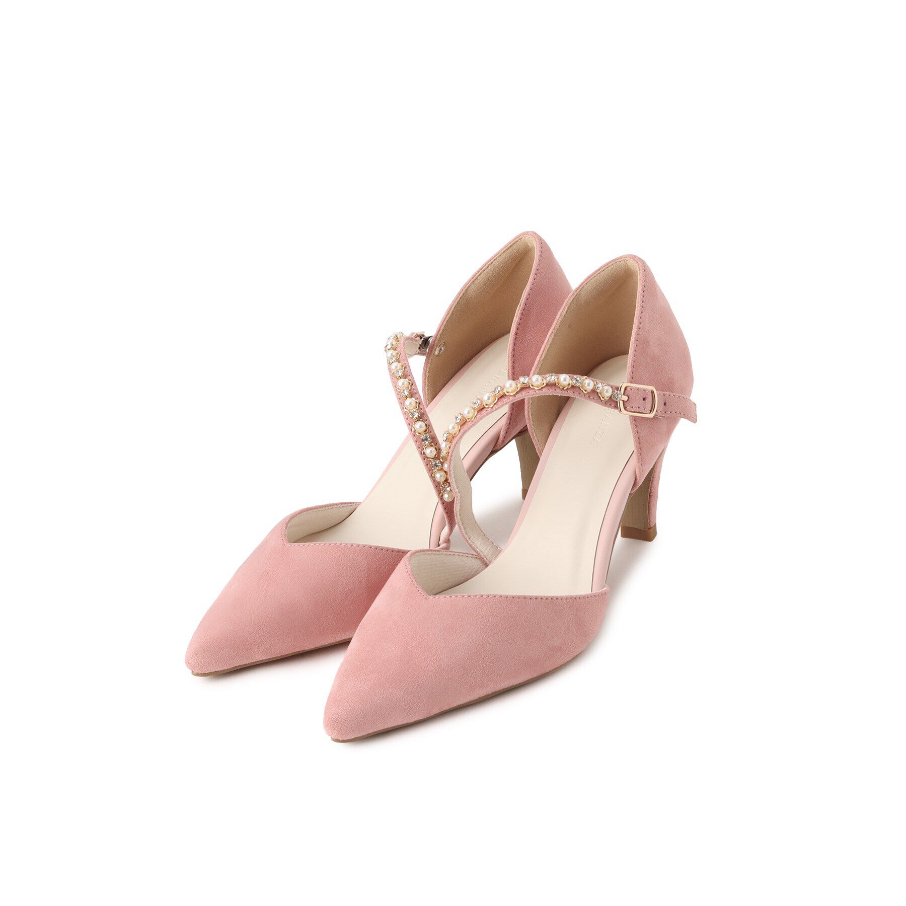 ESPERANZA「斜めストラップパンプス 結婚式二次会 パーティー 24SS」|パンプス|ピンク(172)
