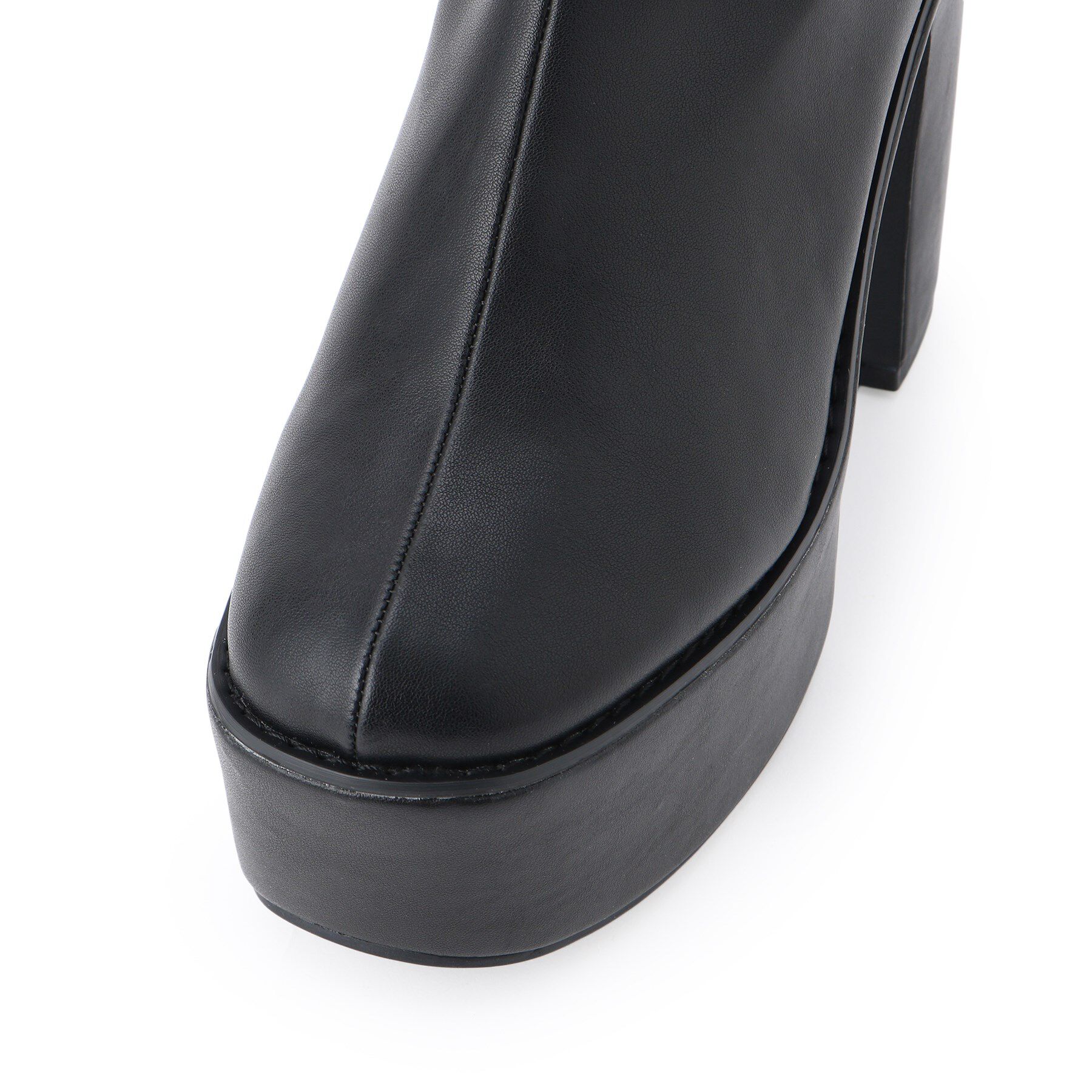 csT&P「厚底プレーンブーツ」|ショートブーツ|