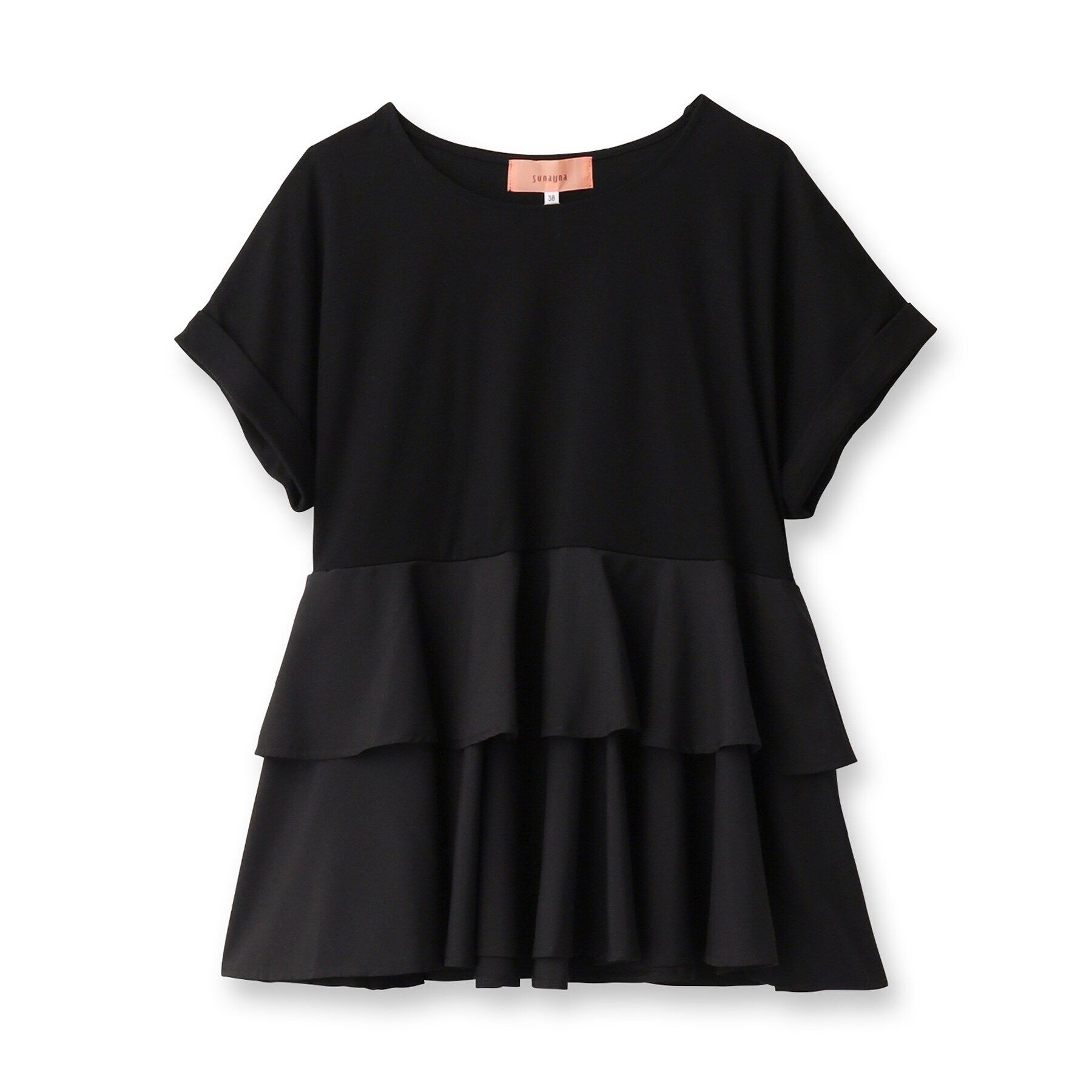 SunaUna「【接触冷感／体系カバー】ティアードチュニックプルオーバー」|Tシャツ・カットソー|