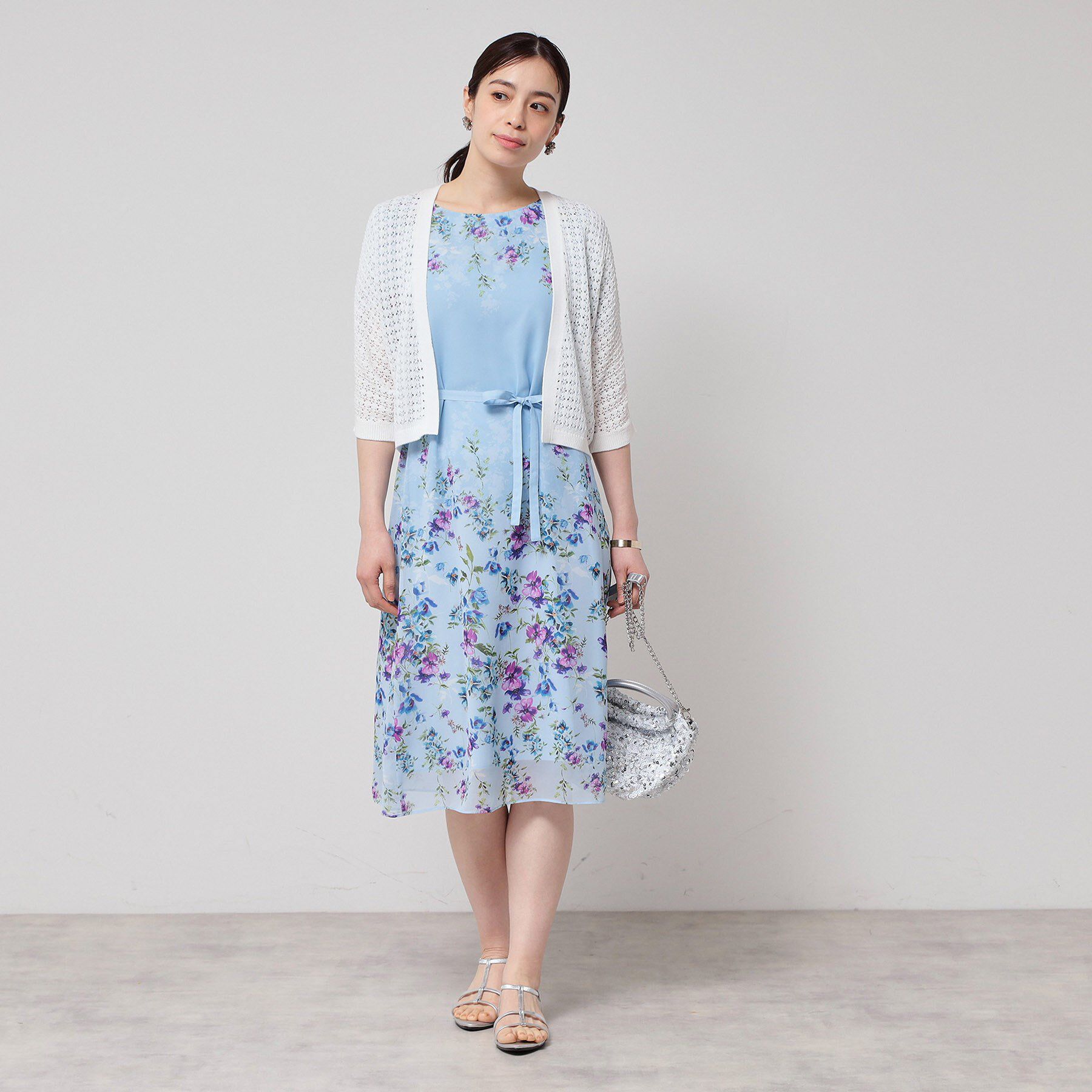 SunaUna「【SS～Lサイズ展開／透かし編み】ショート丈ボレロ」|カーディガン|