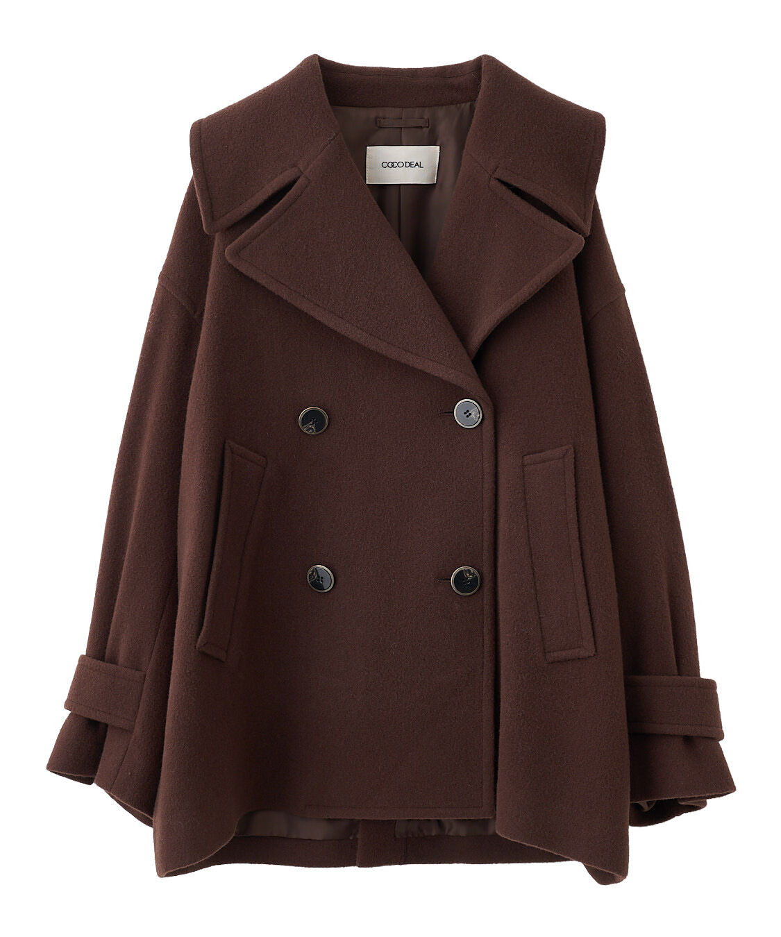 完売　新品タグ付　ココディール　インペリアルモッサショートPコート　24AW インペリアルモッサショートPコート｜PETAL ONLINE（ペタルオンライン）