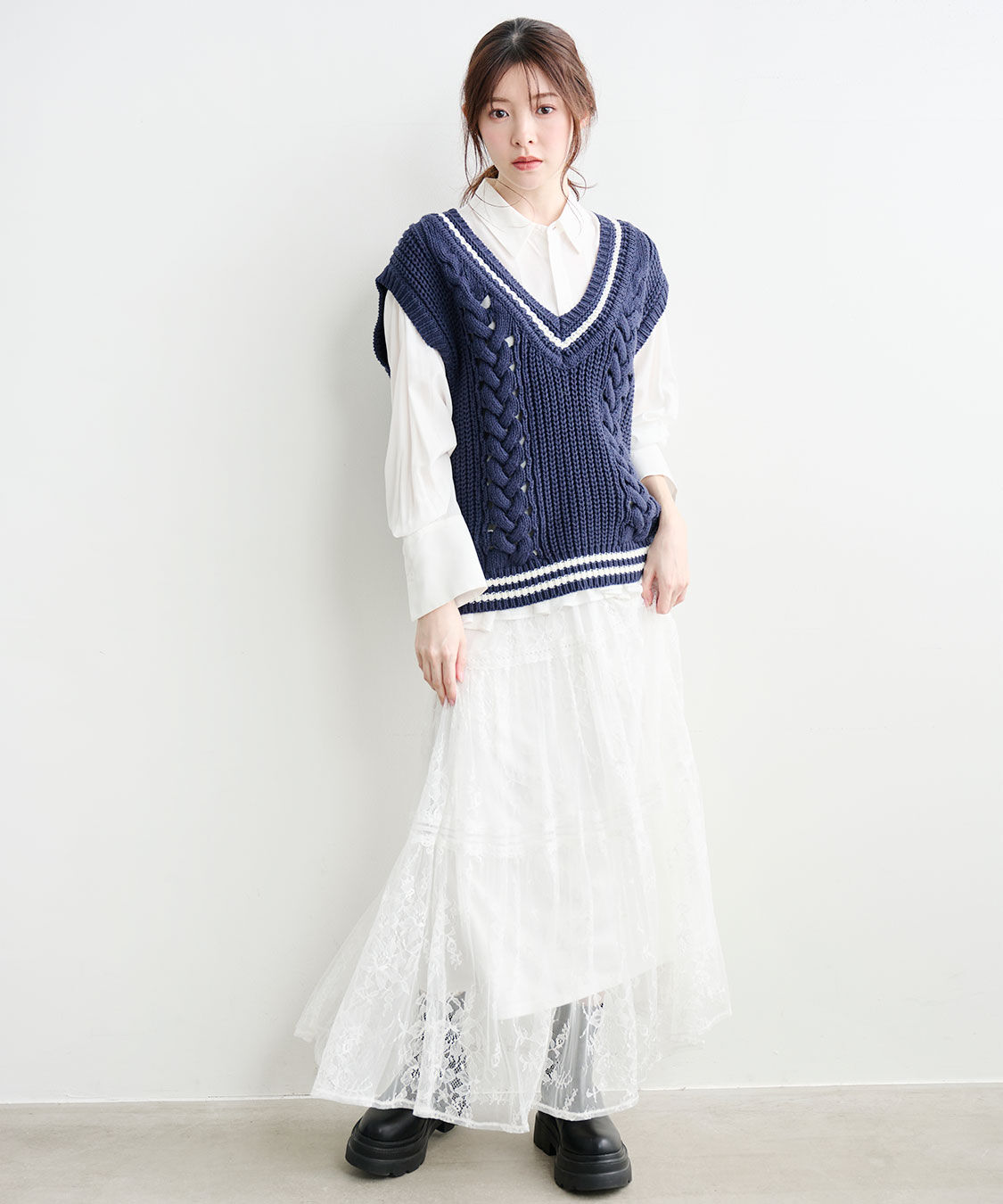 COCO DEAL「フレアペプラムシャツ」|シャツ・ブラウス|