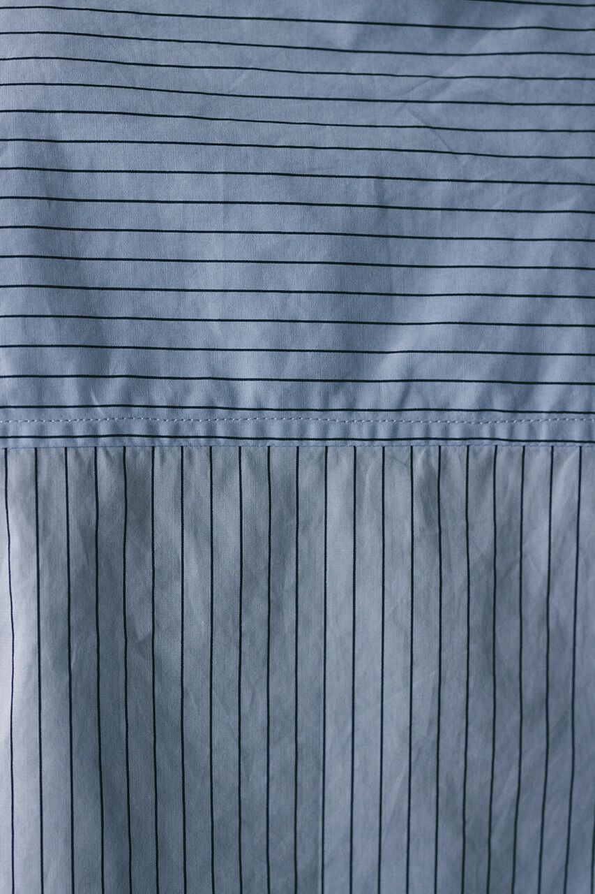 STYLEMIXER「ヘムギャザーショートシャツ」|シャツ・ブラウス|