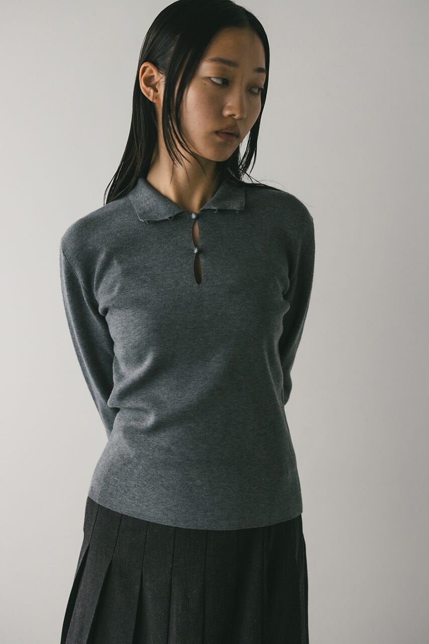 STYLEMIXER「2WAYネックニットトップ」|ニット・セーター|GRY