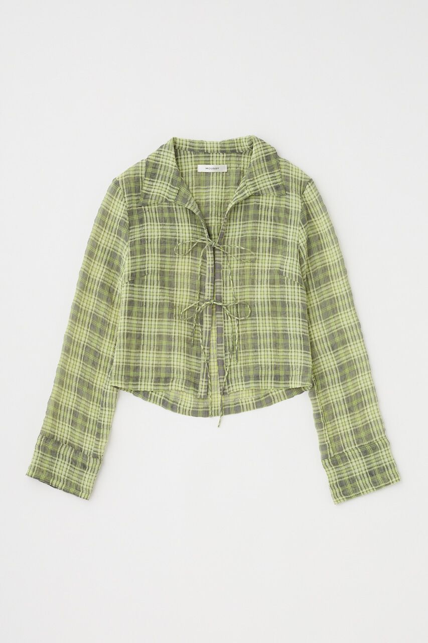 MOUSSY「FRONT TIED CHECK シャツ」|シャツ・ブラウス|
