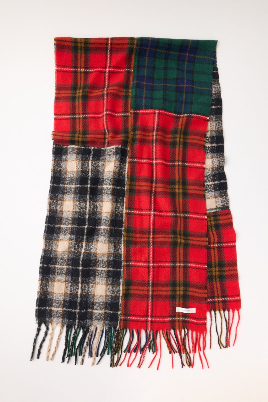 MOUSSY「PLAID PATCHWORK スカーフ」|その他|