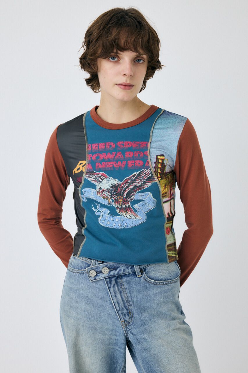 MOUSSY「REMAKE TINY ロンT」|Tシャツ・カットソー|