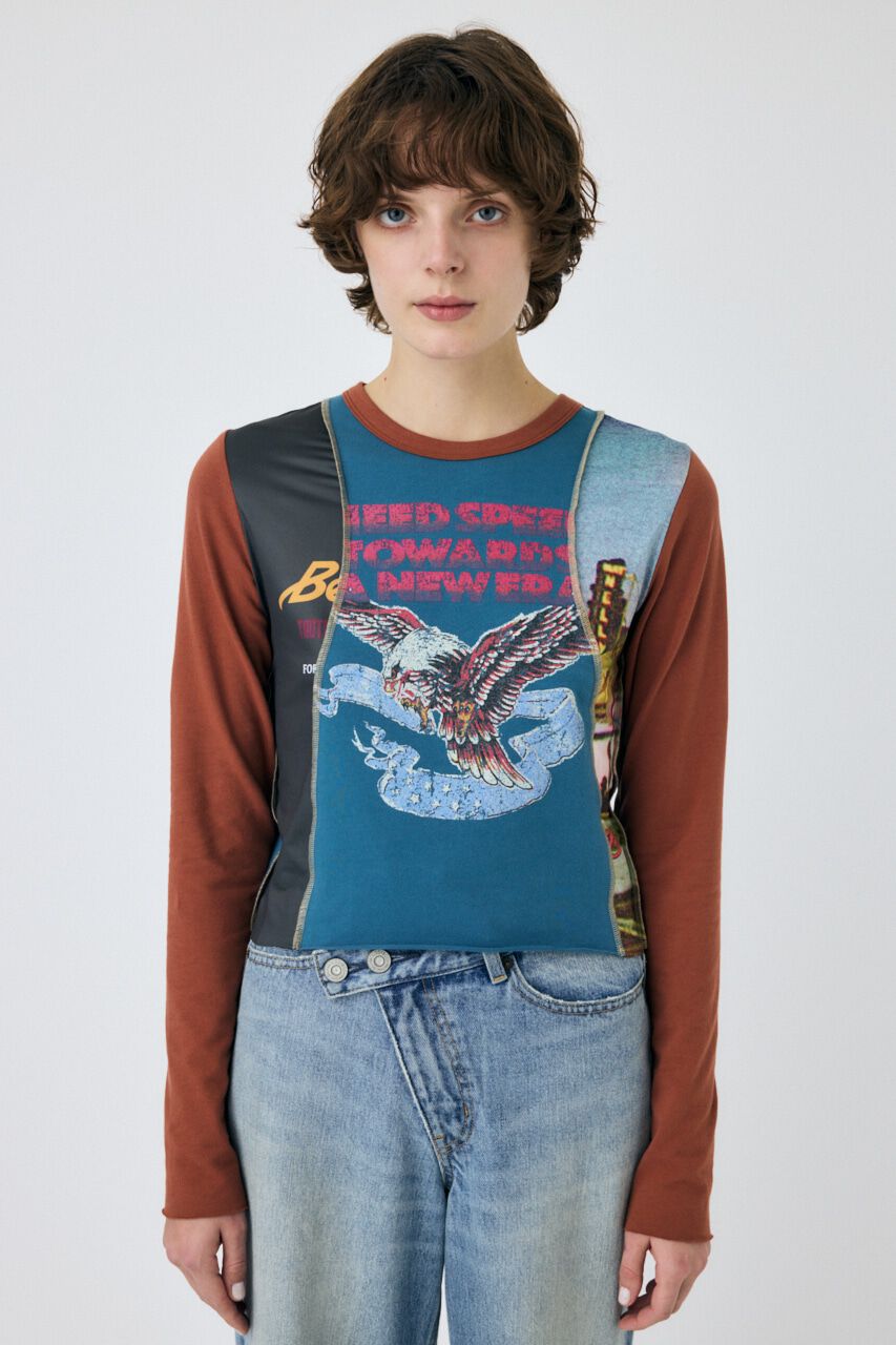 MOUSSY「REMAKE TINY ロンT」|Tシャツ・カットソー|