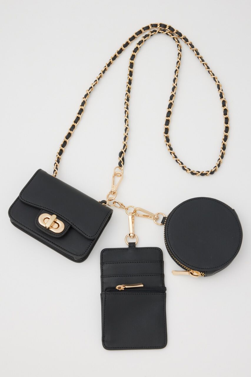 rienda「マルチWAYチェーンベルトBAG」|その他|BLK