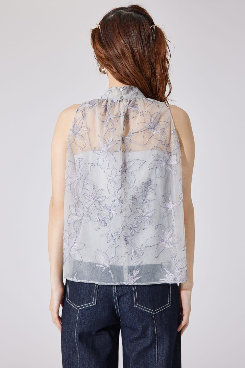 rienda「エンブロイダリーチュールブラウス」|シャツ・ブラウス|